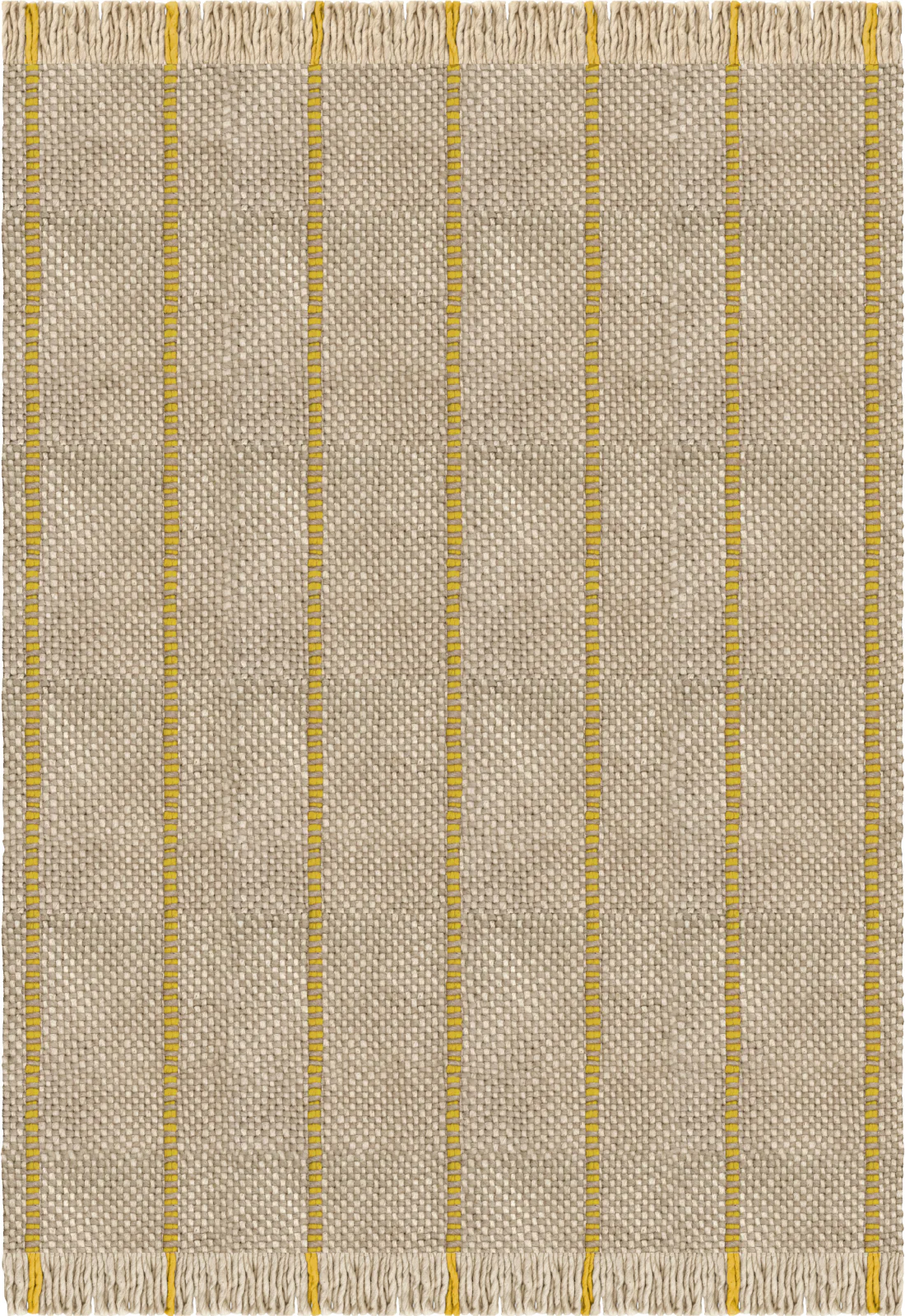 Massproductions Cord  Wool Rug - Yellow Oatmeal | Layered